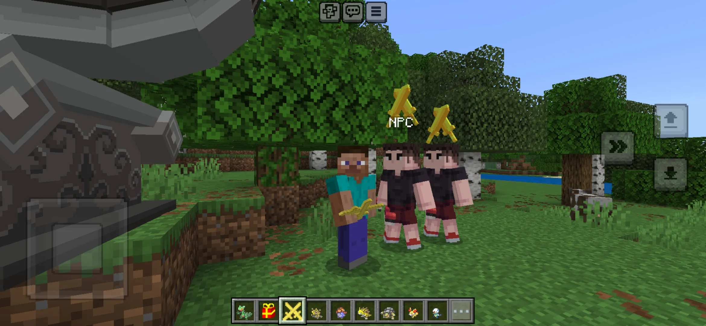 NPC from Pokemon Mod for Minecraft PE