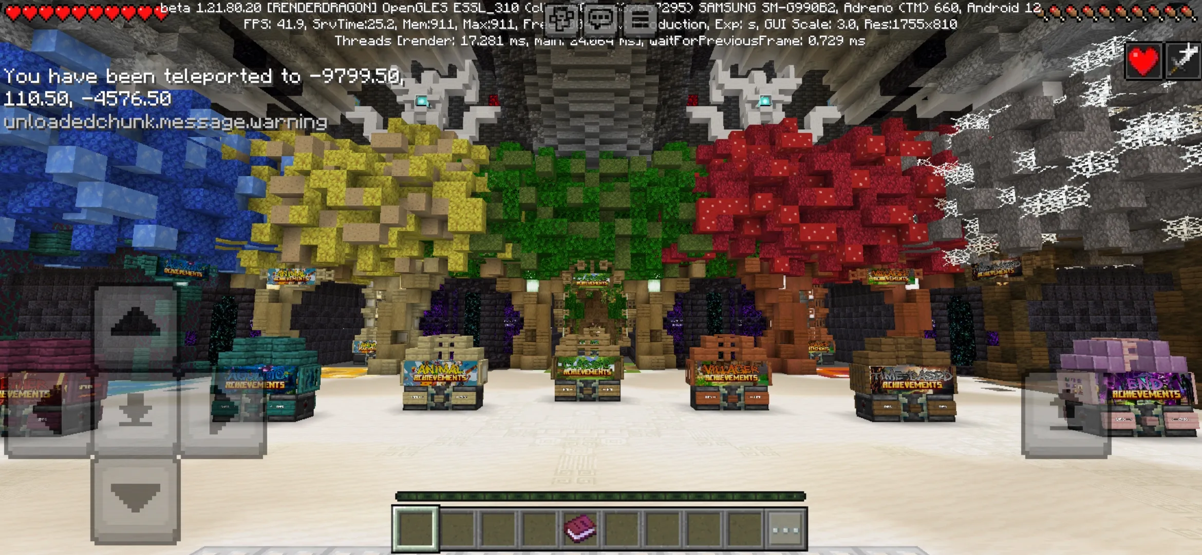 Variants from Achievement Map for Minecraft PE