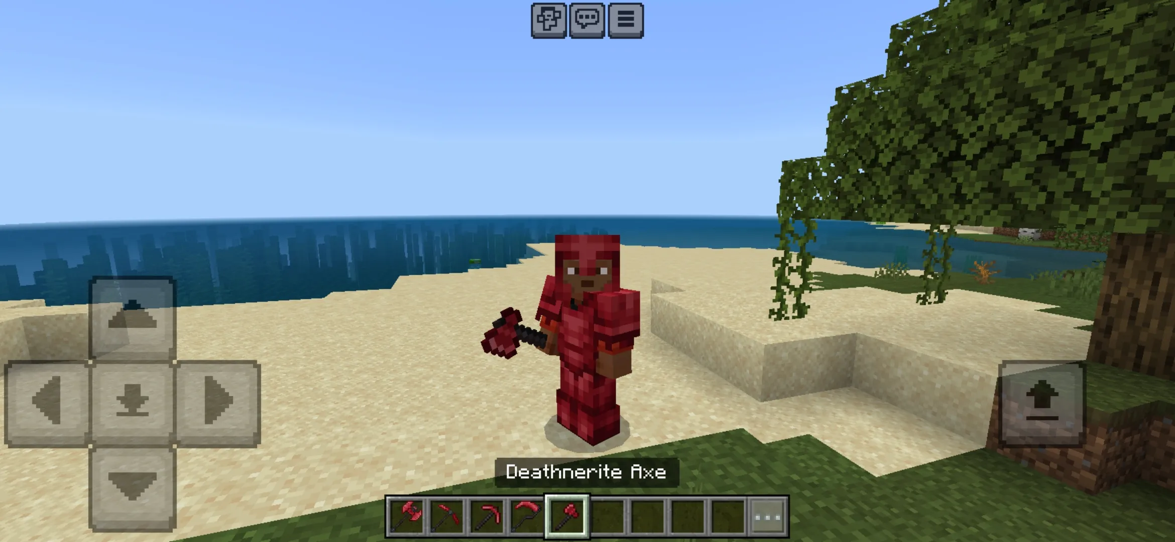 Axe from Deathnerite Mod for Minecraft PE