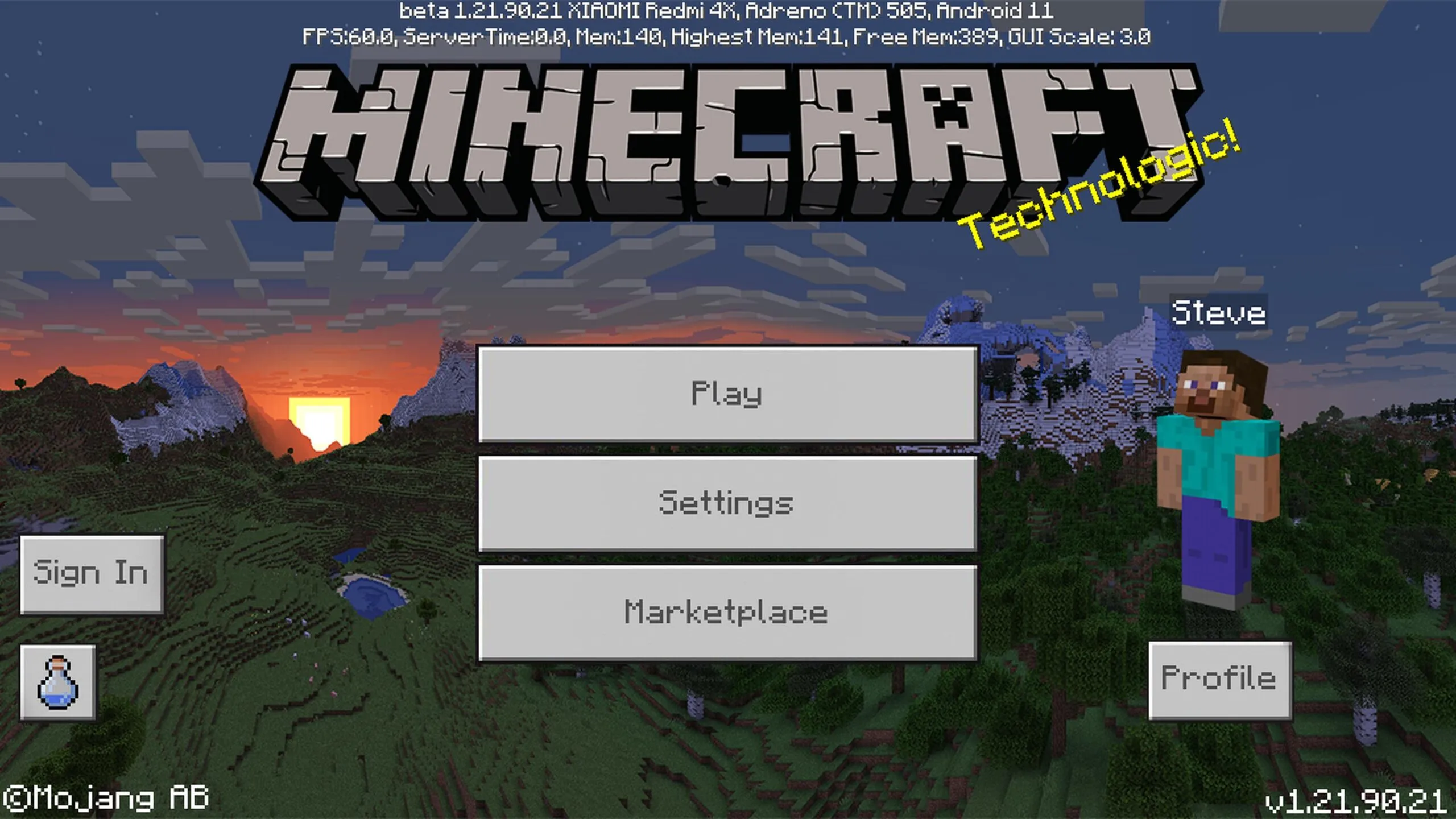 Minecraft 1.21.90.21
