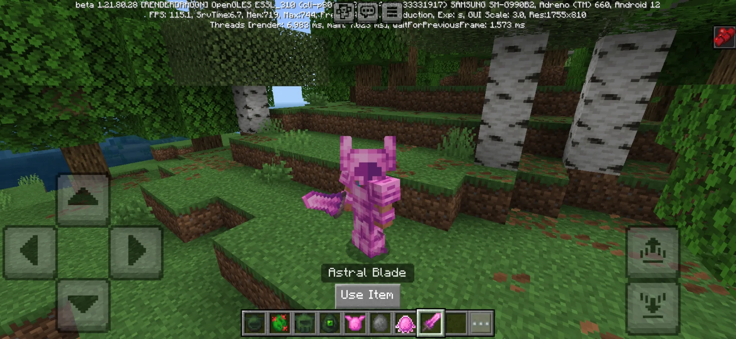 Blade from Cataclysmical Mod for Minecraft PE