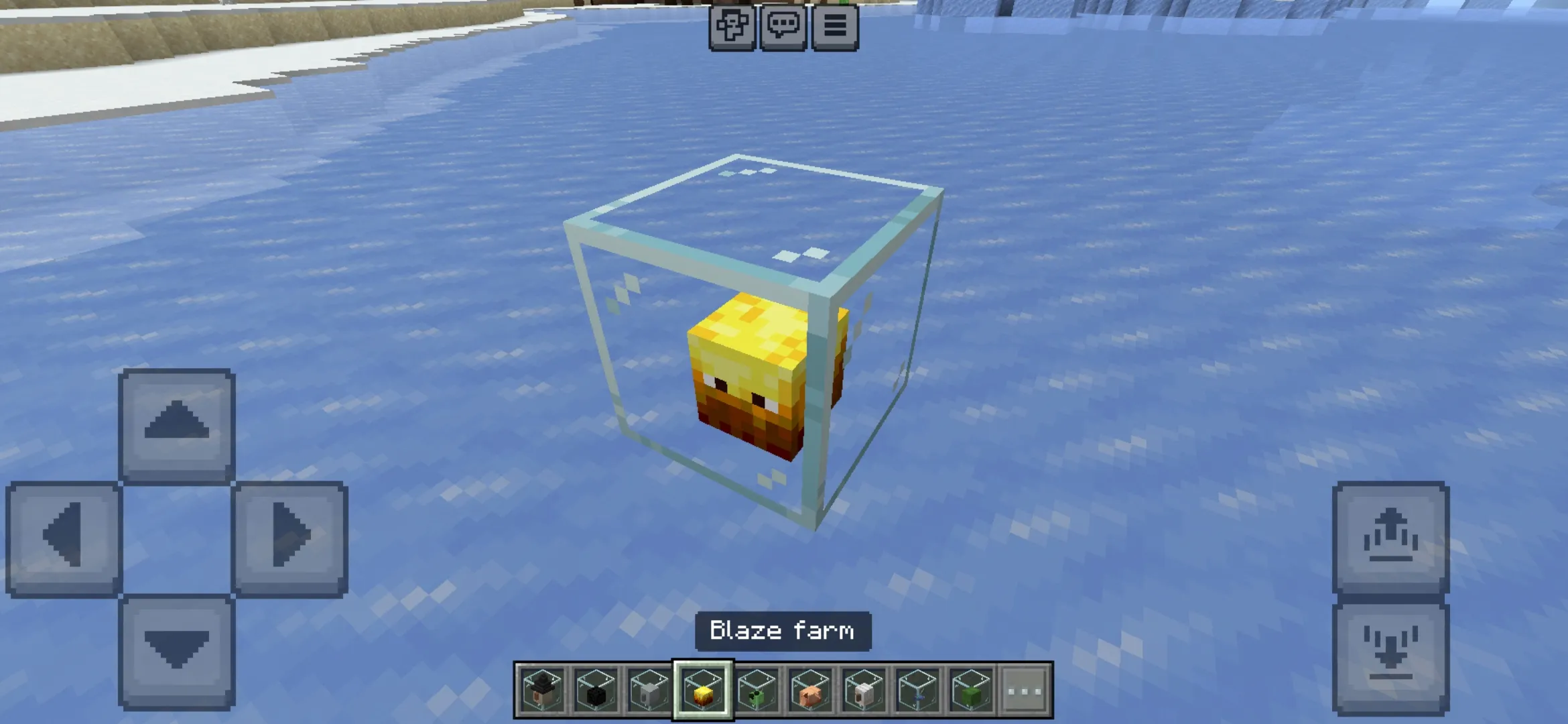 Blaze from Monsters Mob Farm Mod for Minecraft PE