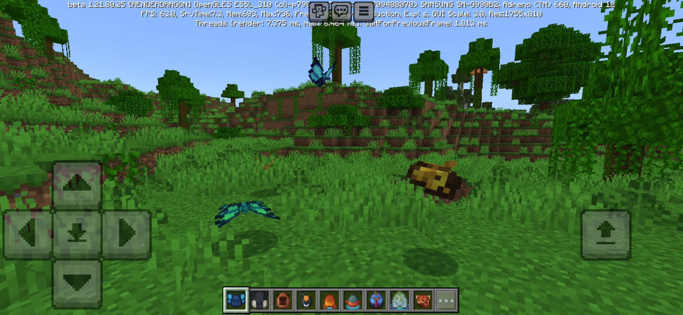 Butterflies from Jungle Jorneys Mod for Minecraft PE