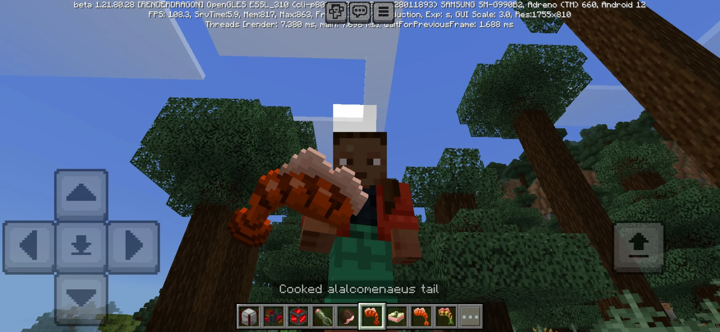 Cooked from Paleoenvironment Mod for Minecraft PE