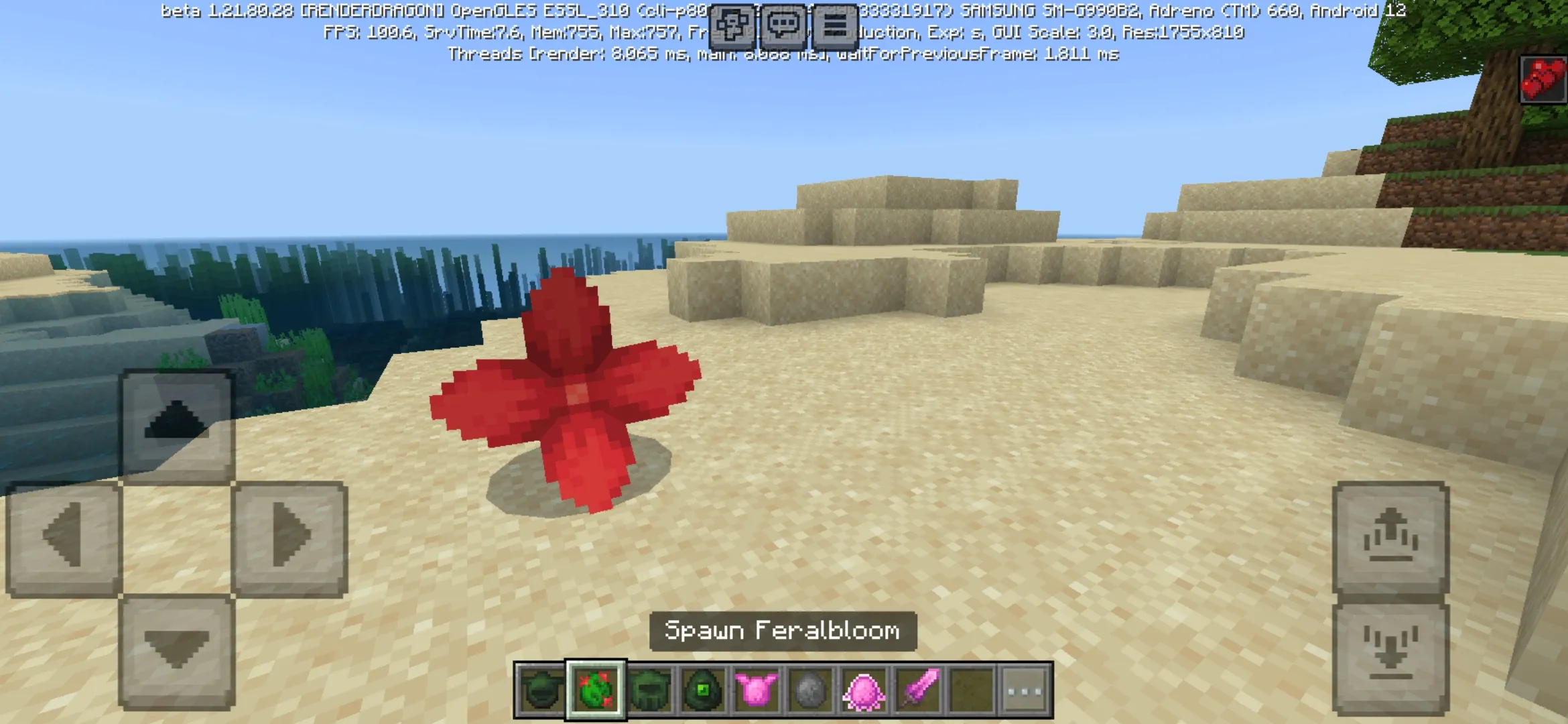 Feralbloom from Cataclysmical Mod for Minecraft PE