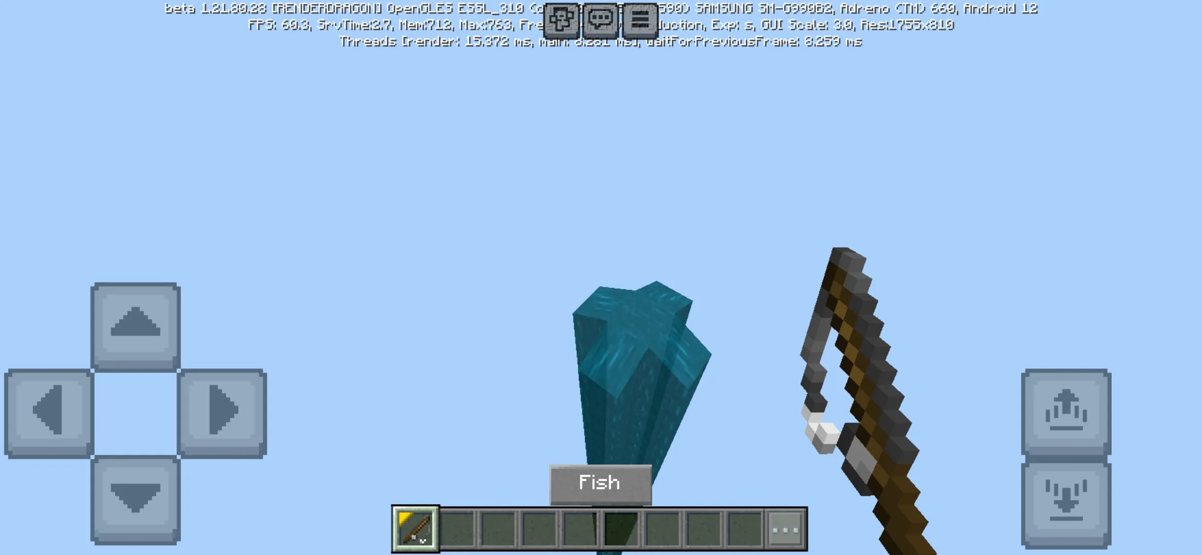 Fish from One Ocean Block Map for Minecraft PE