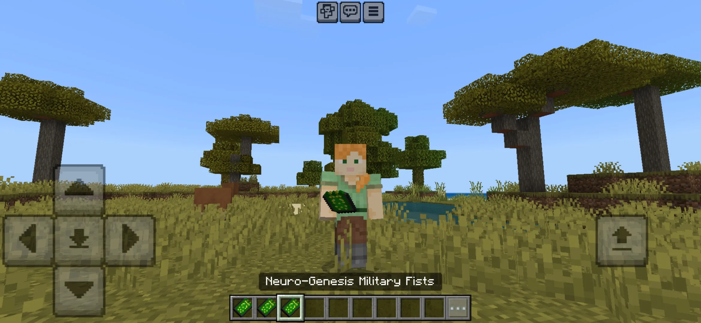 Fists from Neuro and Cyber Implants Mod for Minecraft PE