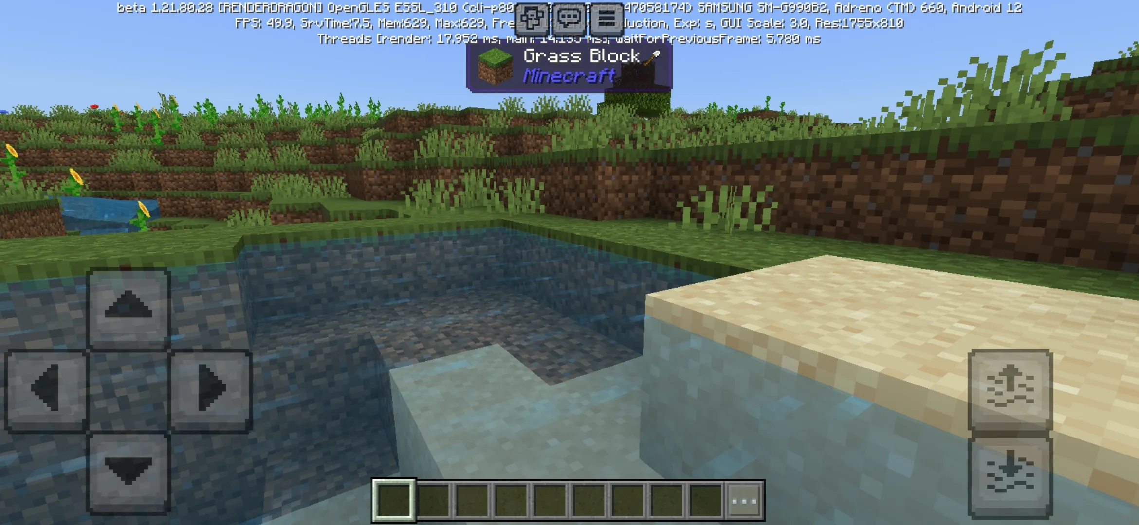 Grass Block from WAILA Mod for Minecraft PE
