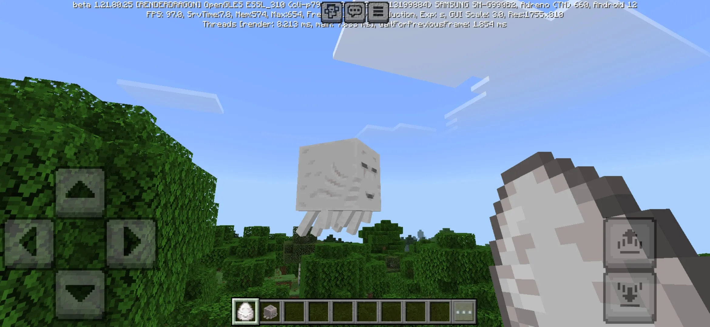 Happy Ghast from Minecraft PE 1.21