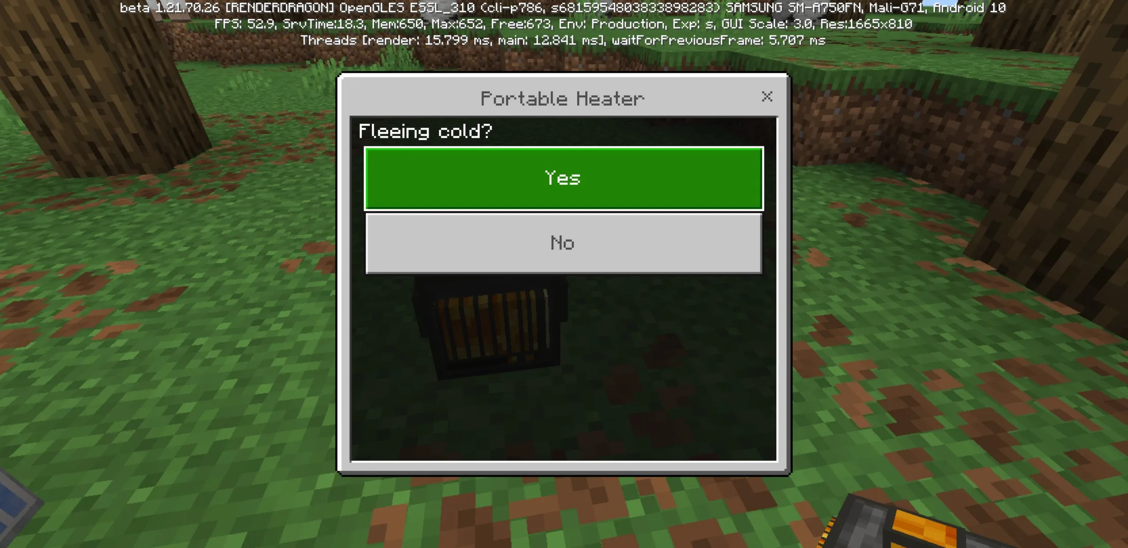 Healer from Temperature Mod for Minecraft PE
