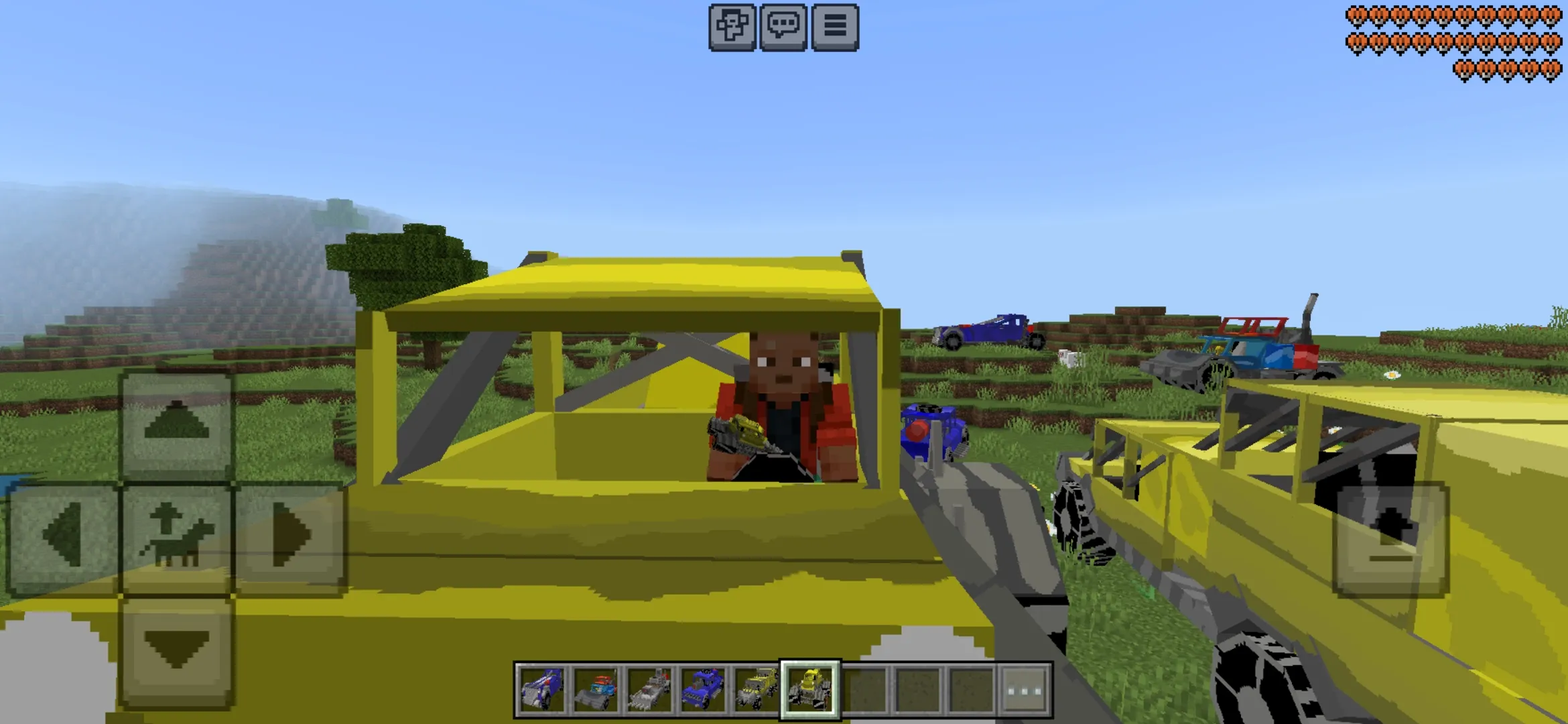 Inside from Apocalypse Cars Mod for Minecraft PE