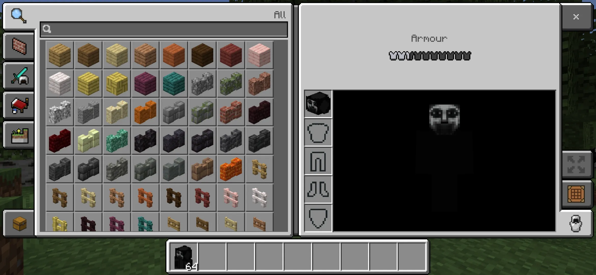 Inventory from Knocker Mod for Minecraft PE