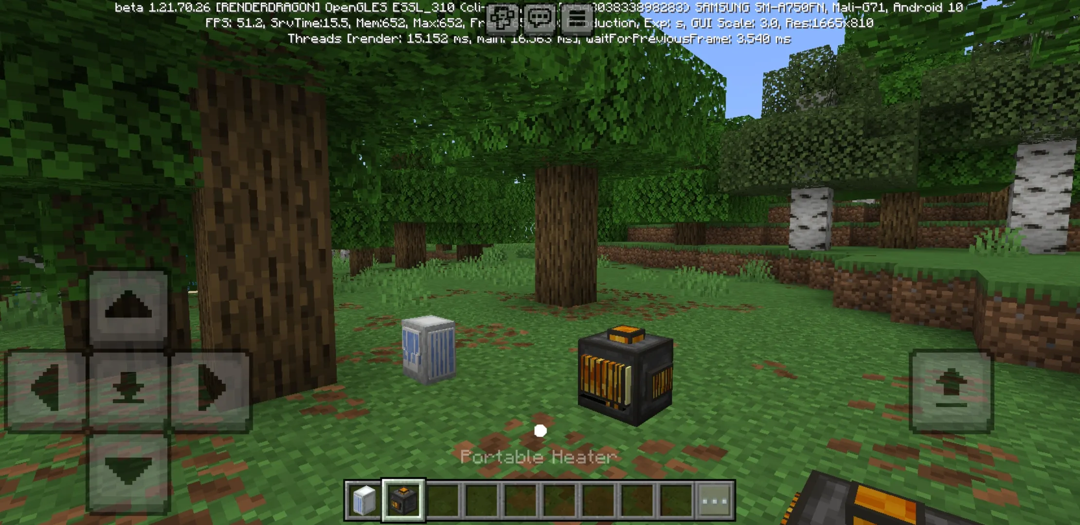 Items from Temperature Mod for Minecraft PE
