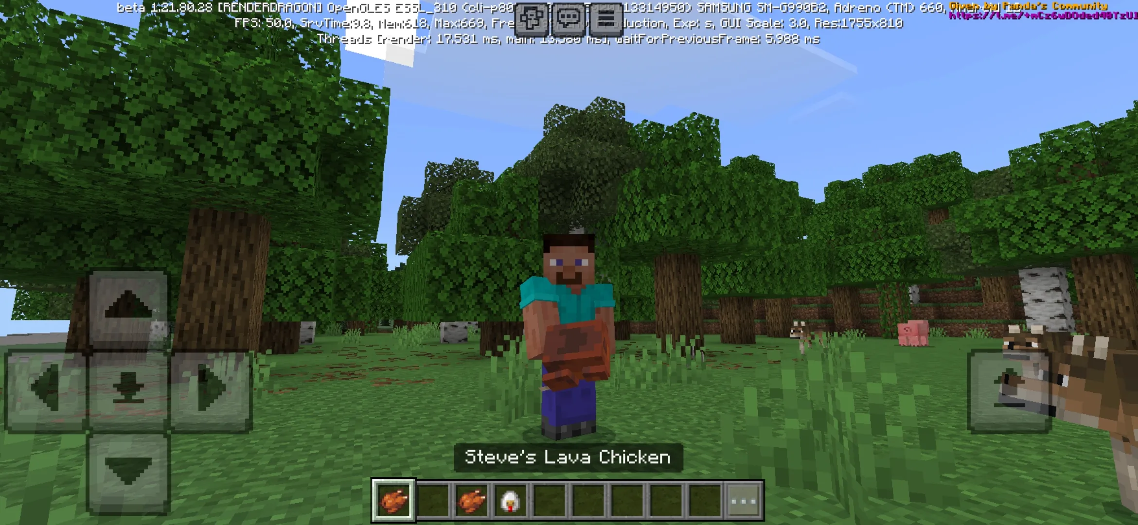 Lava Chicken from Movie Mod for Minecraft PE