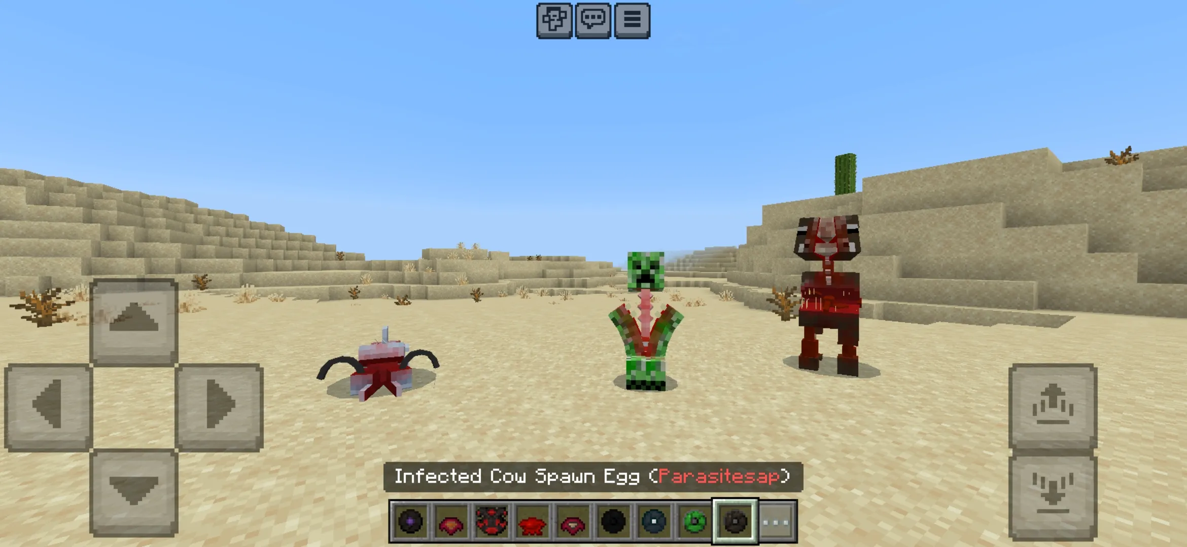 Monsters from Parasite Mod for Minecraft PE