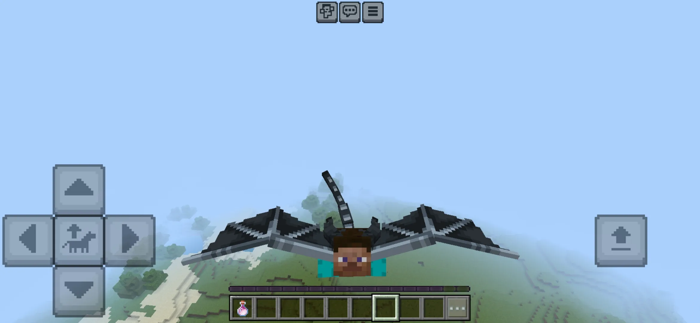 Options from Dragon Man Mod for Minecraft PE