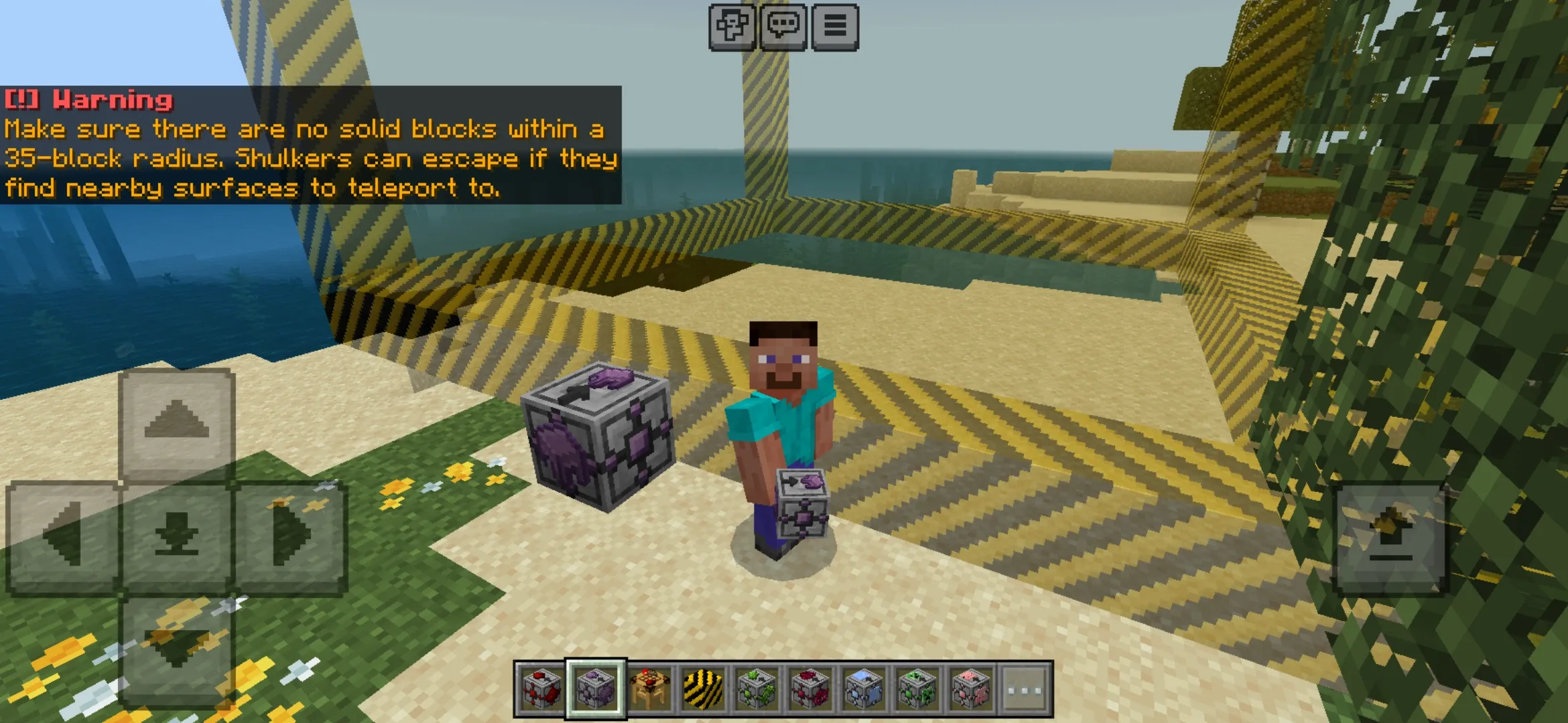 Options from Insta Farm Mod for Minecraft PE