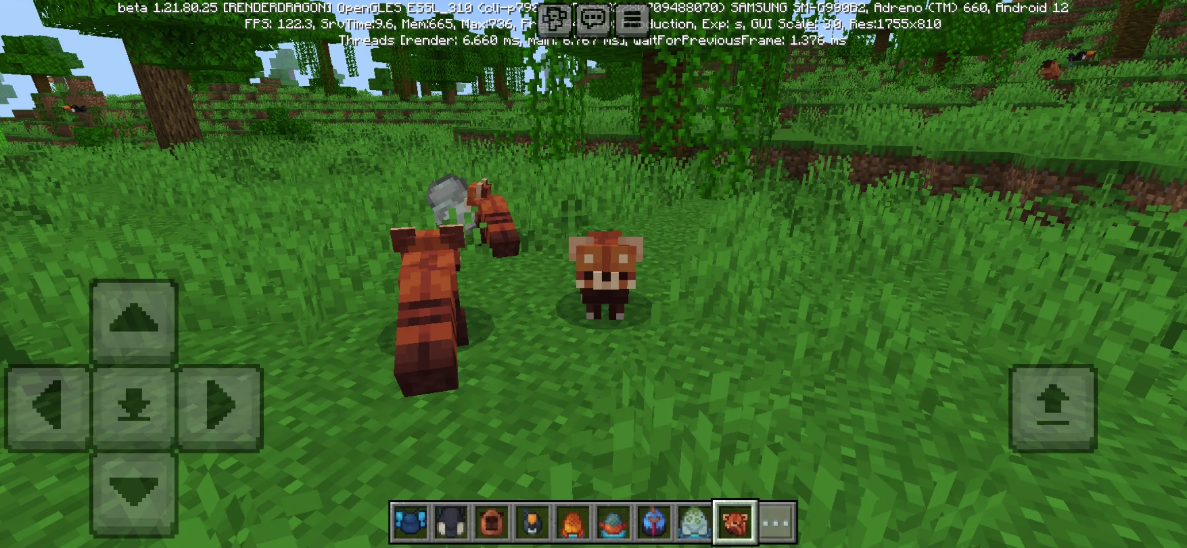 Red Panda from Jungle Jorneys Mod for Minecraft PE
