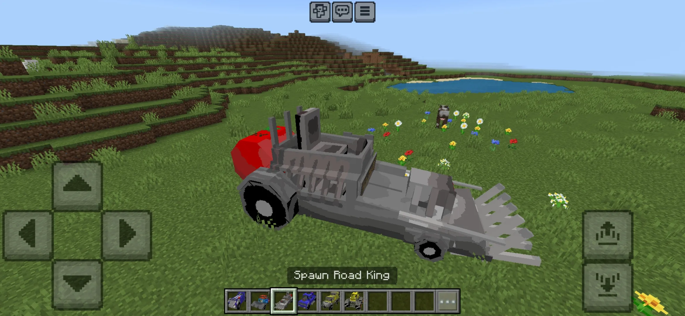 Road King from Apocalypse Cars Mod for Minecraft PE