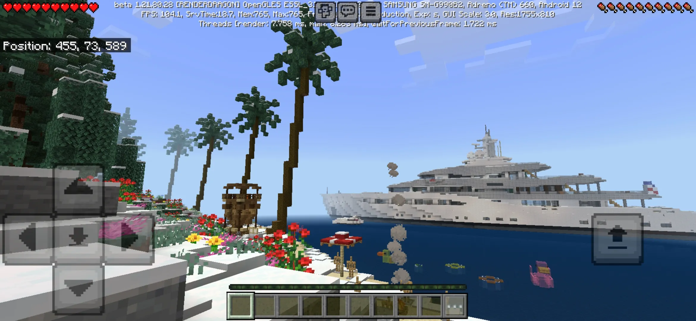 Ship from GTA Map for Minecraft PE