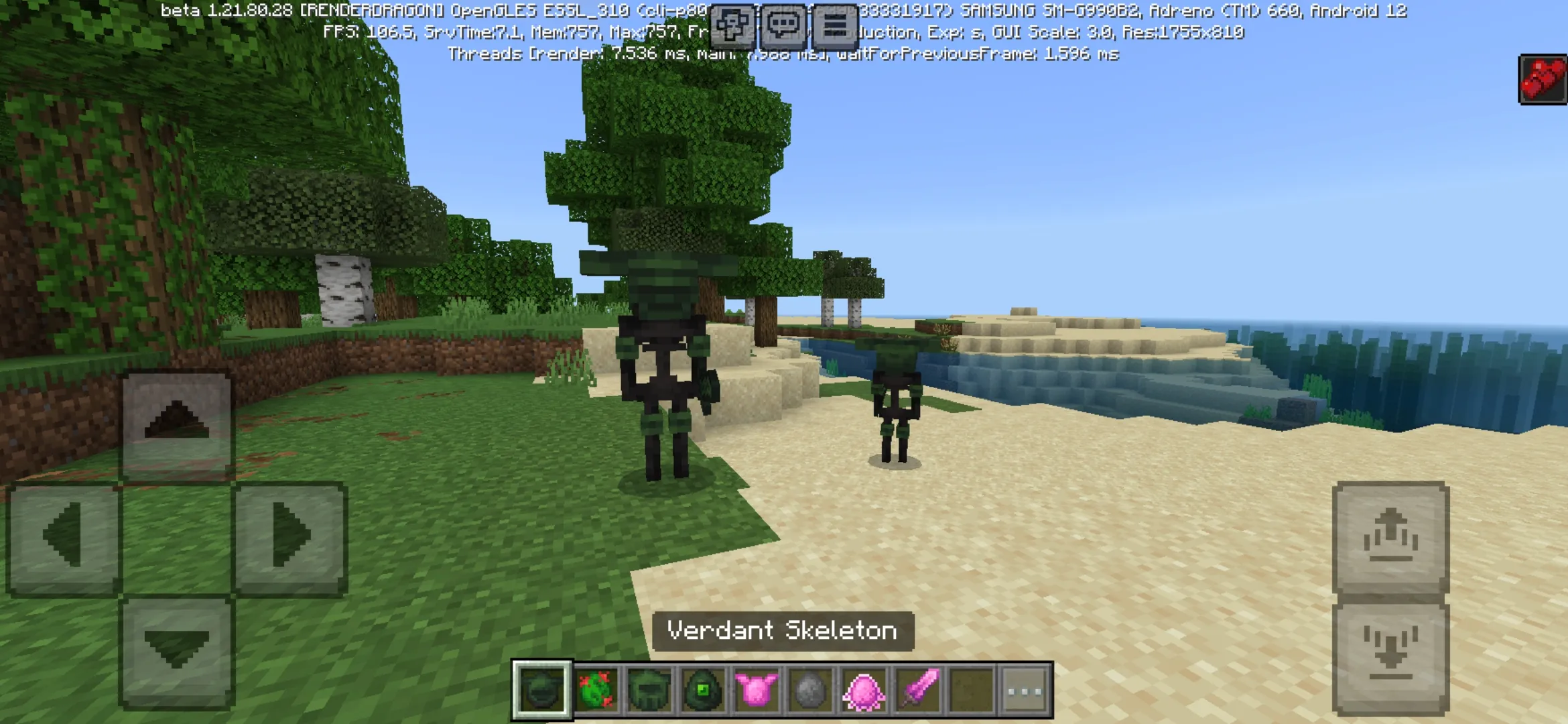 Skeleton from Cataclysmical Mod for Minecraft PE