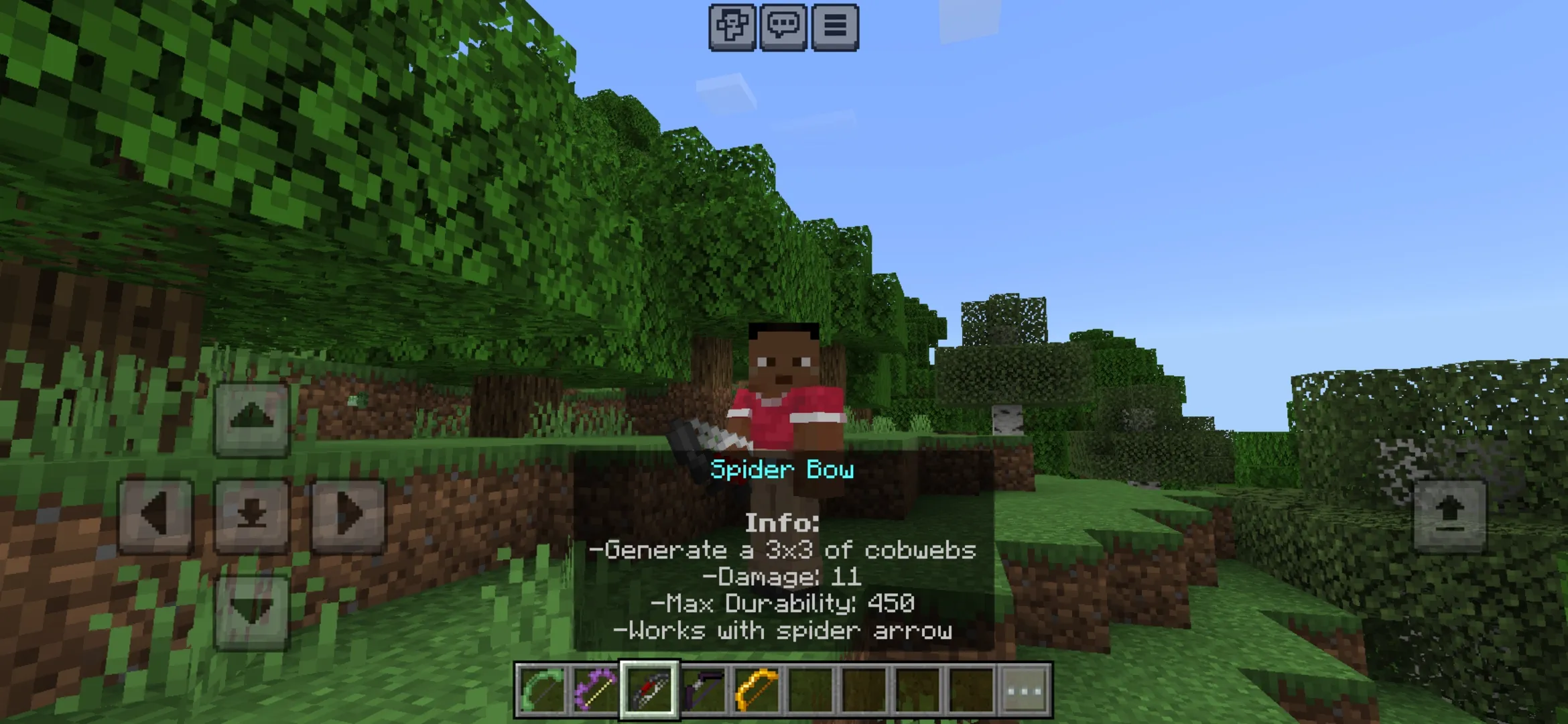 Spider from Bows and Arrows Mod for Minecraft PE