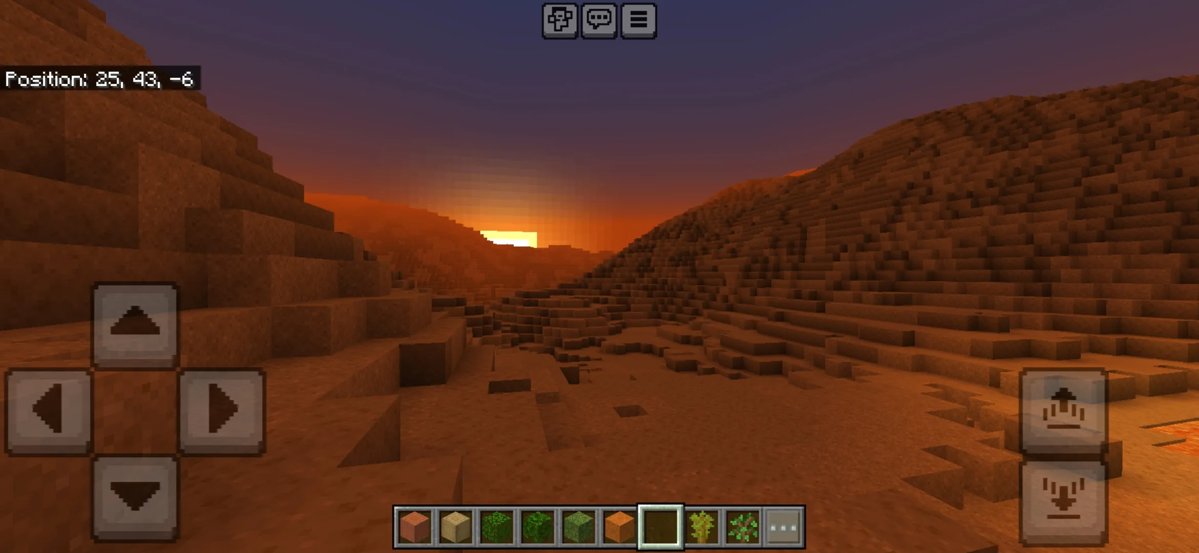 Sunset from Mars Map for Minecraft PE