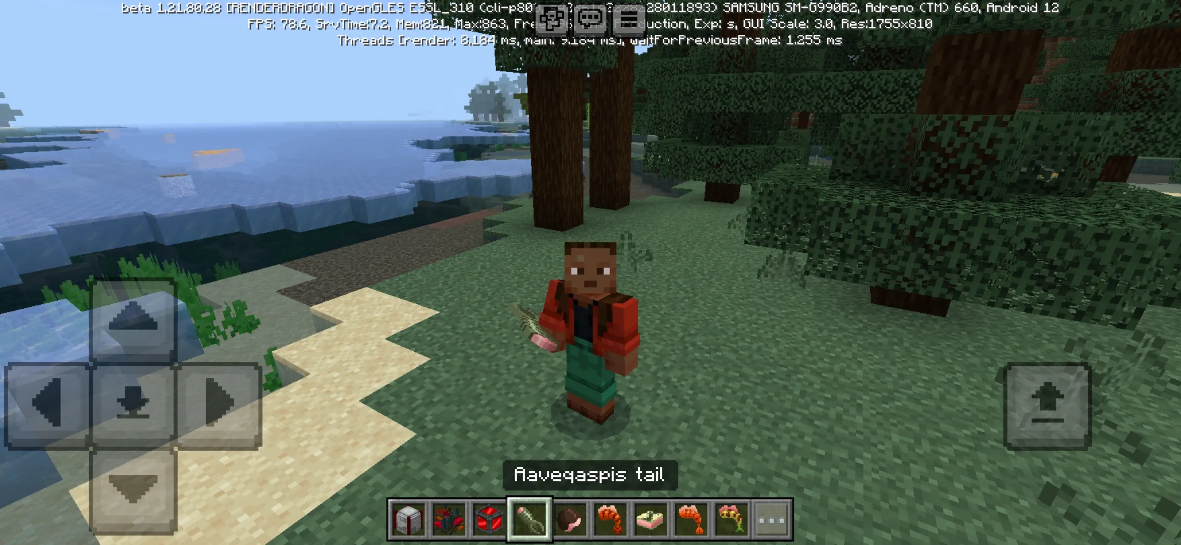Tail from Paleoenvironment Mod for Minecraft PE