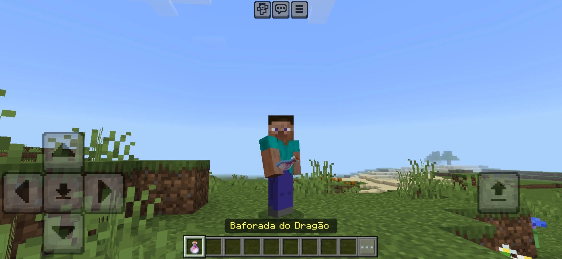 Use It from Dragon Man Mod for Minecraft PE