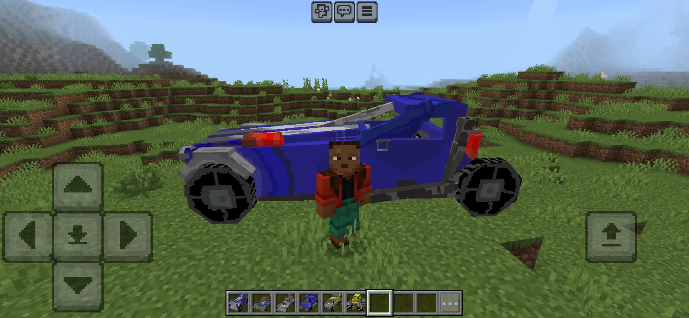 Vehicle from Apocalypse Cars Mod for Minecraft PE
