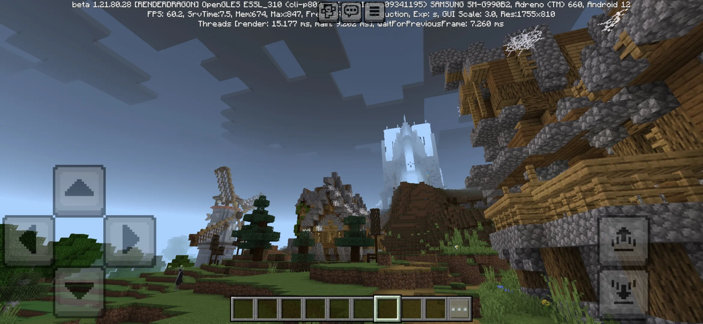 Village from Horror Monsters Map for Minecraft PE