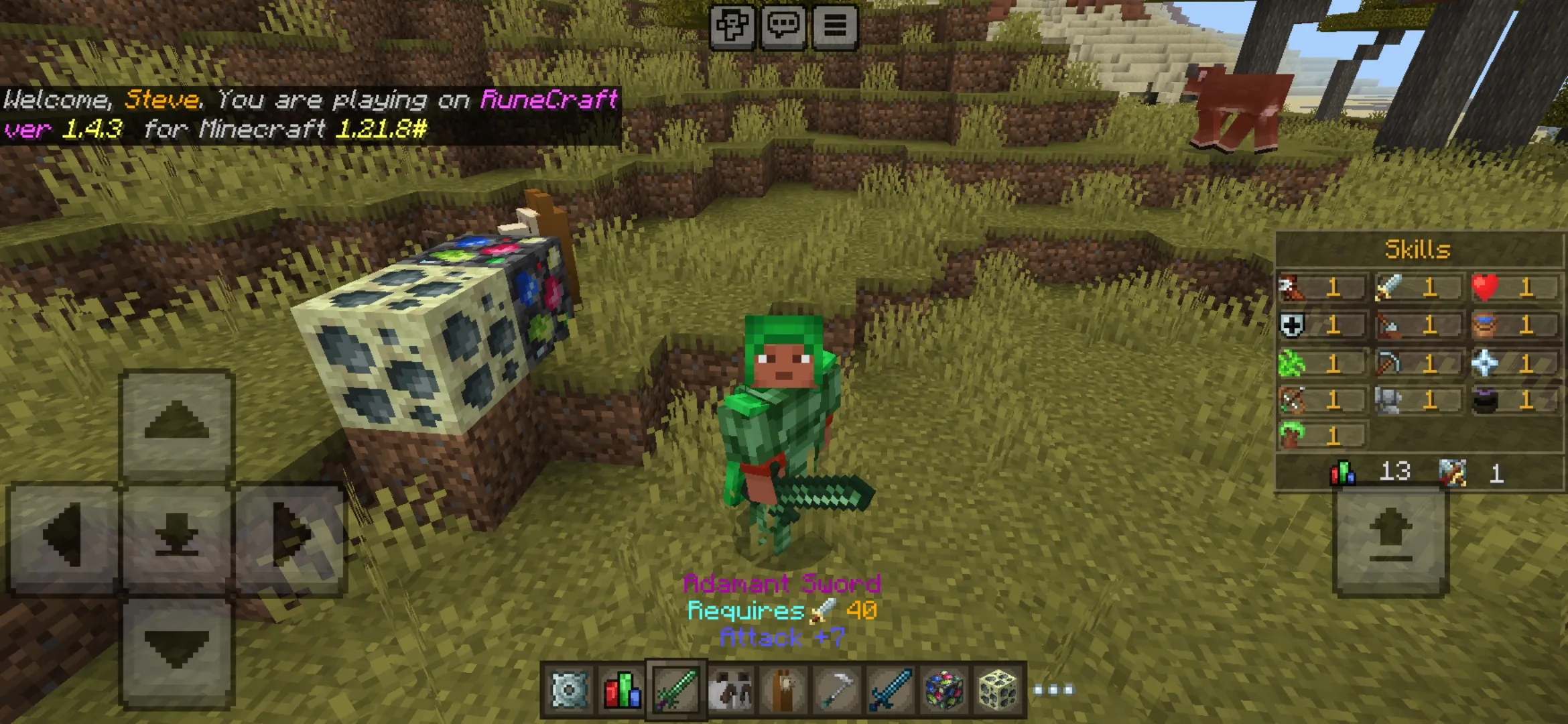 Armor from RuneCraft Mod for Minecraft PE