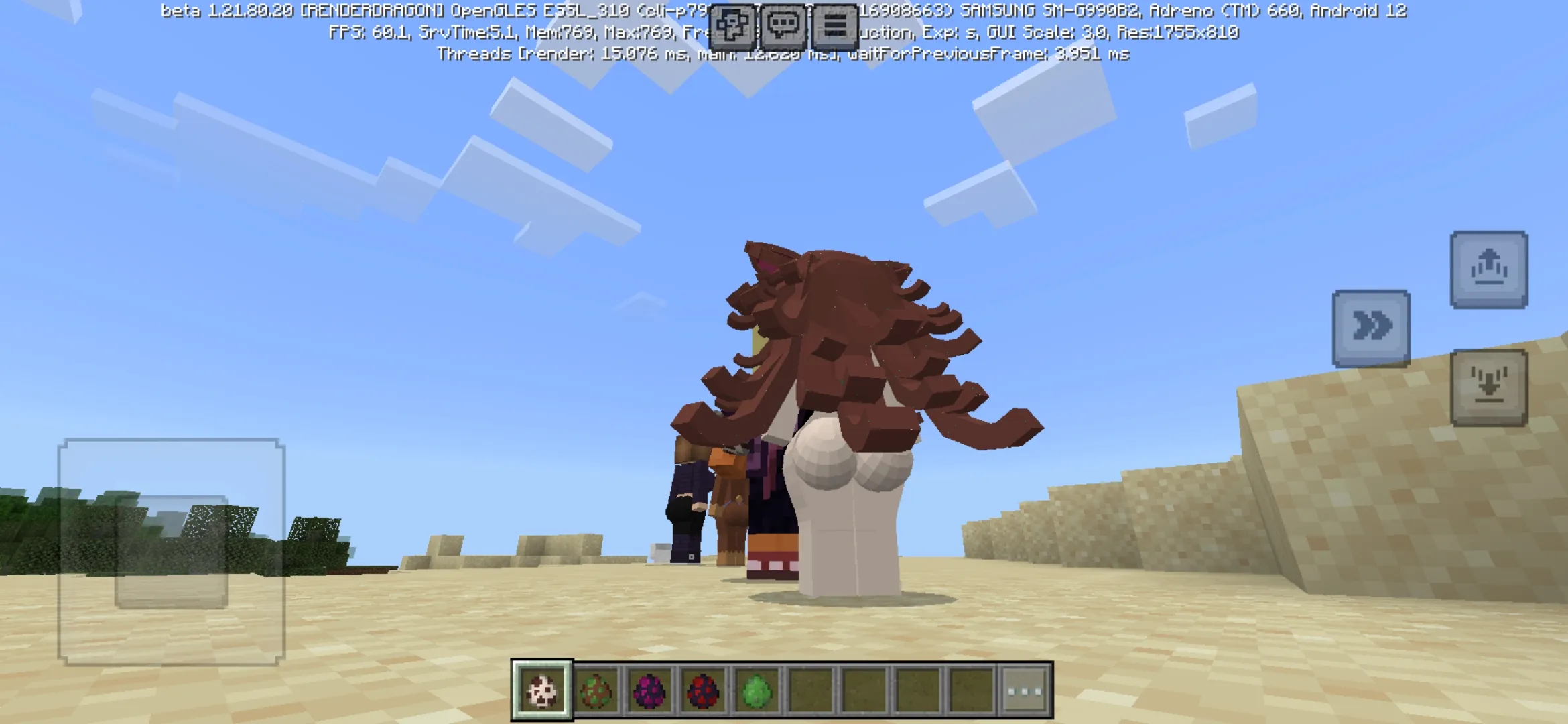Back from Luna Mod for Minecraft PE