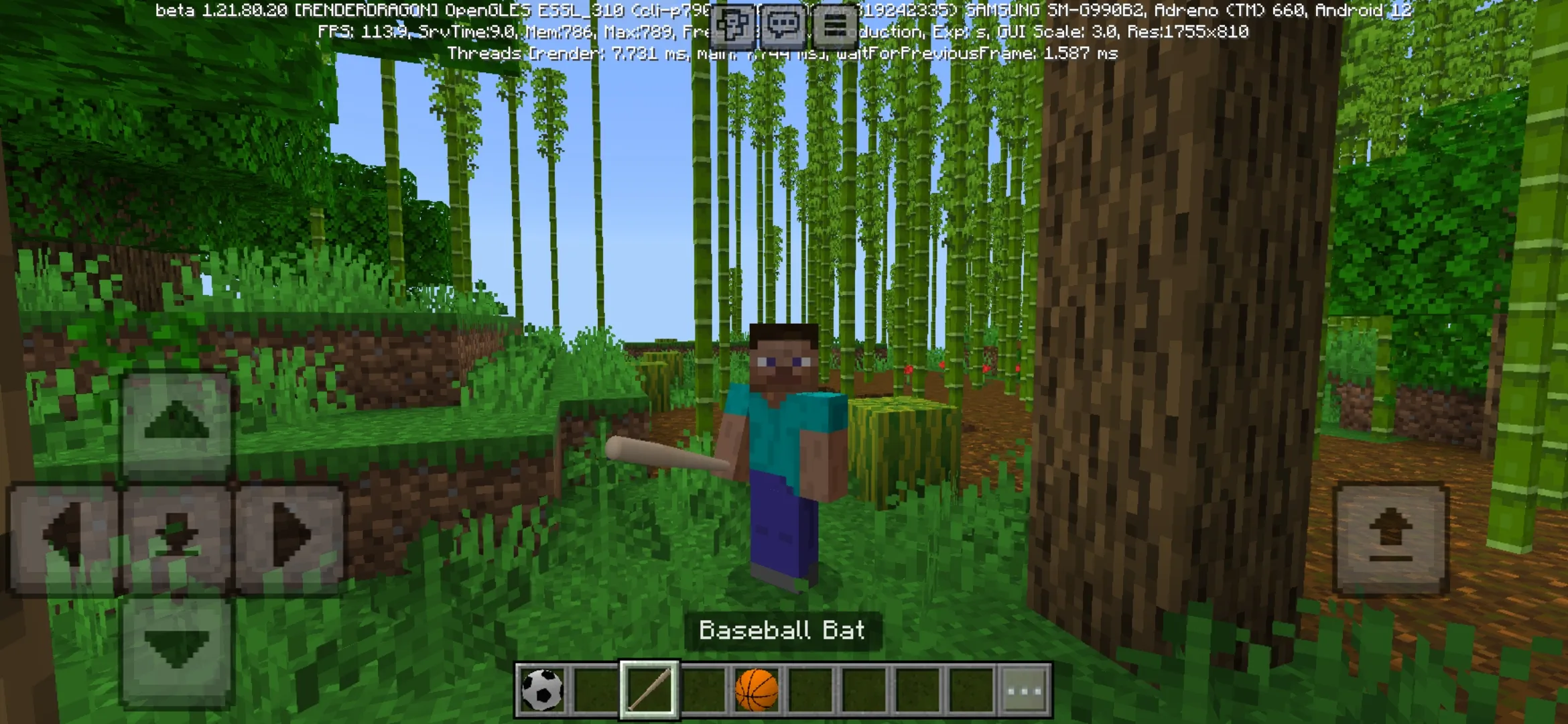 Baseball from Balls Mod for Minecraft PE
