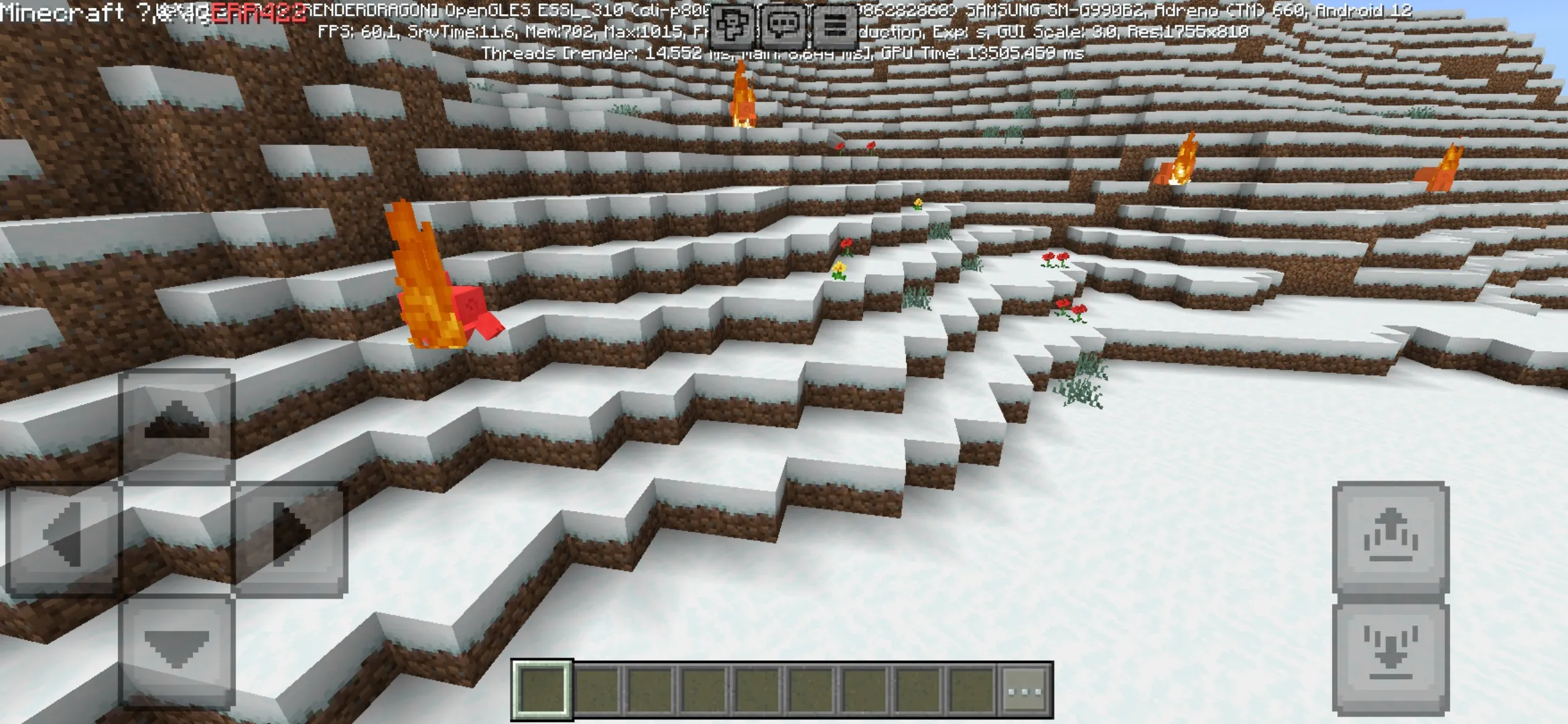 Burning Pigs from Error 422 Mod for Minecraft PE