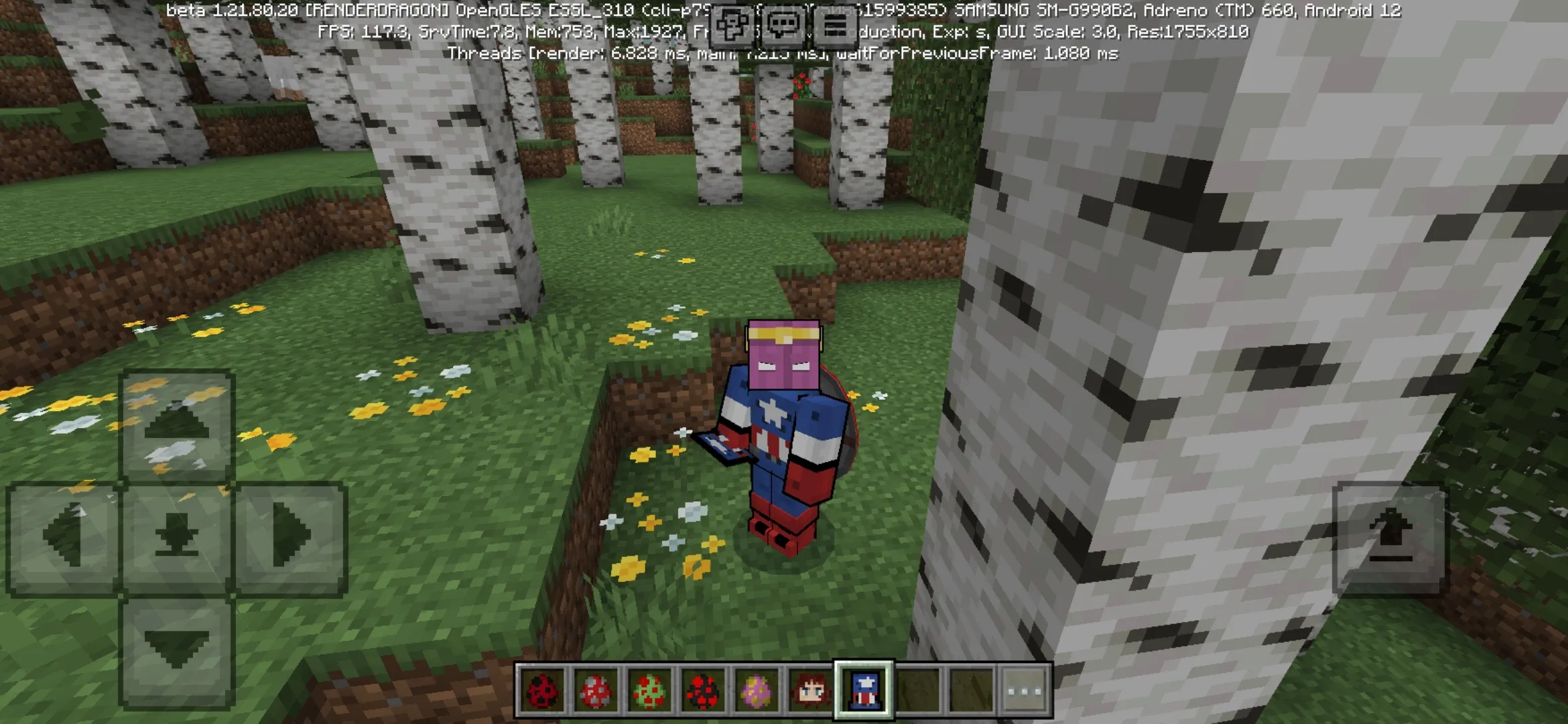 Captain America Mod for Minecraft PE