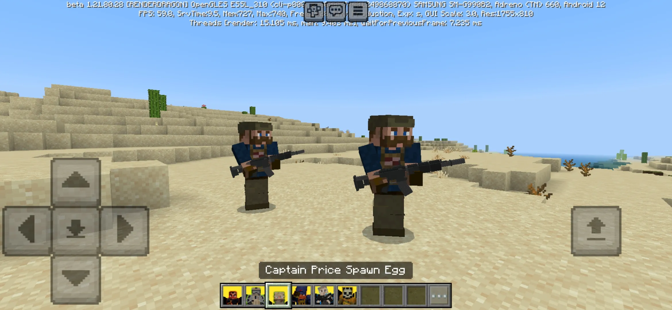 Captain from Call of Duty Mod for Minecraft PE