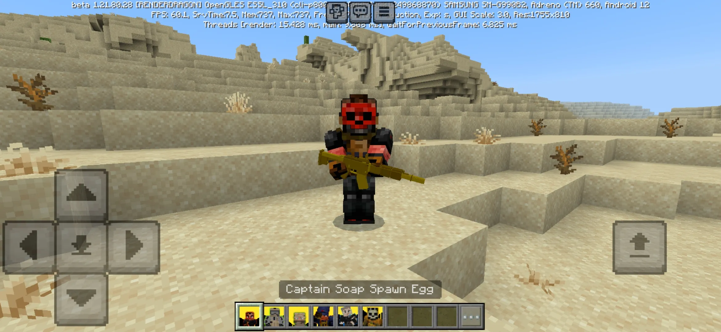 Captain Soap from Call of Duty Mod for Minecraft PE
