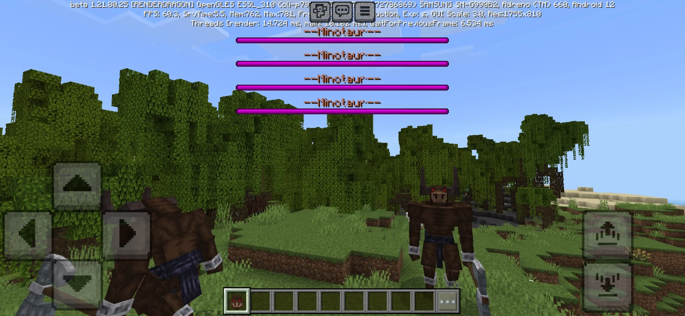 Careful from Minotaur Mod for Minecraft PE