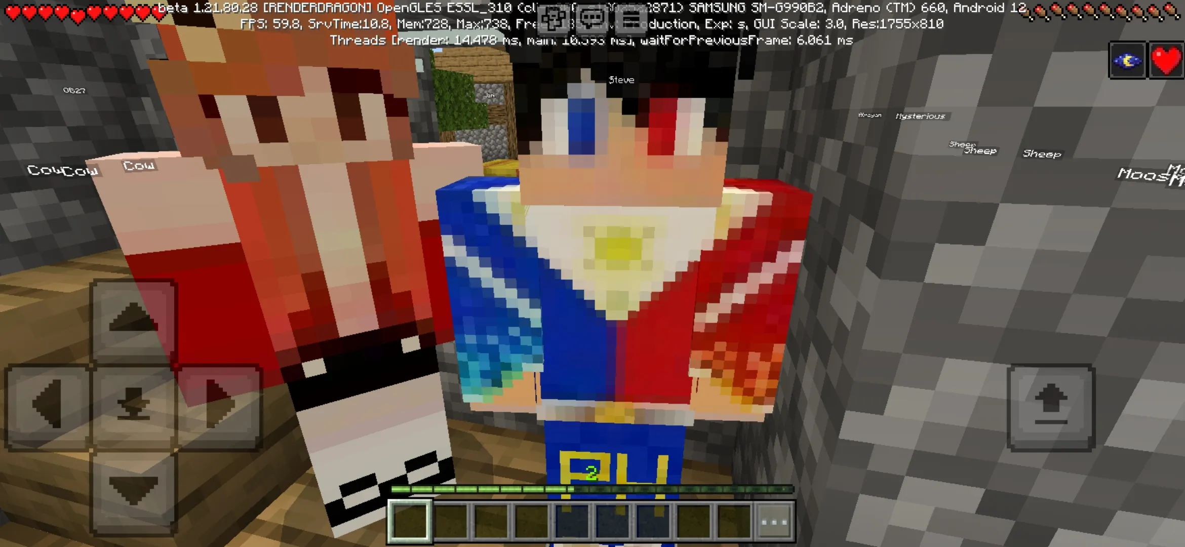 Characters from Monsters School Map for Minecraft PE