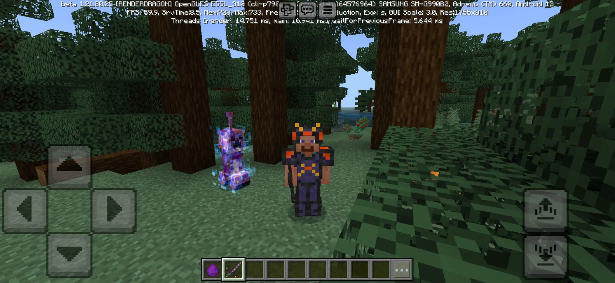 Creeper from Falling Meteors Mod for Minecraft PE