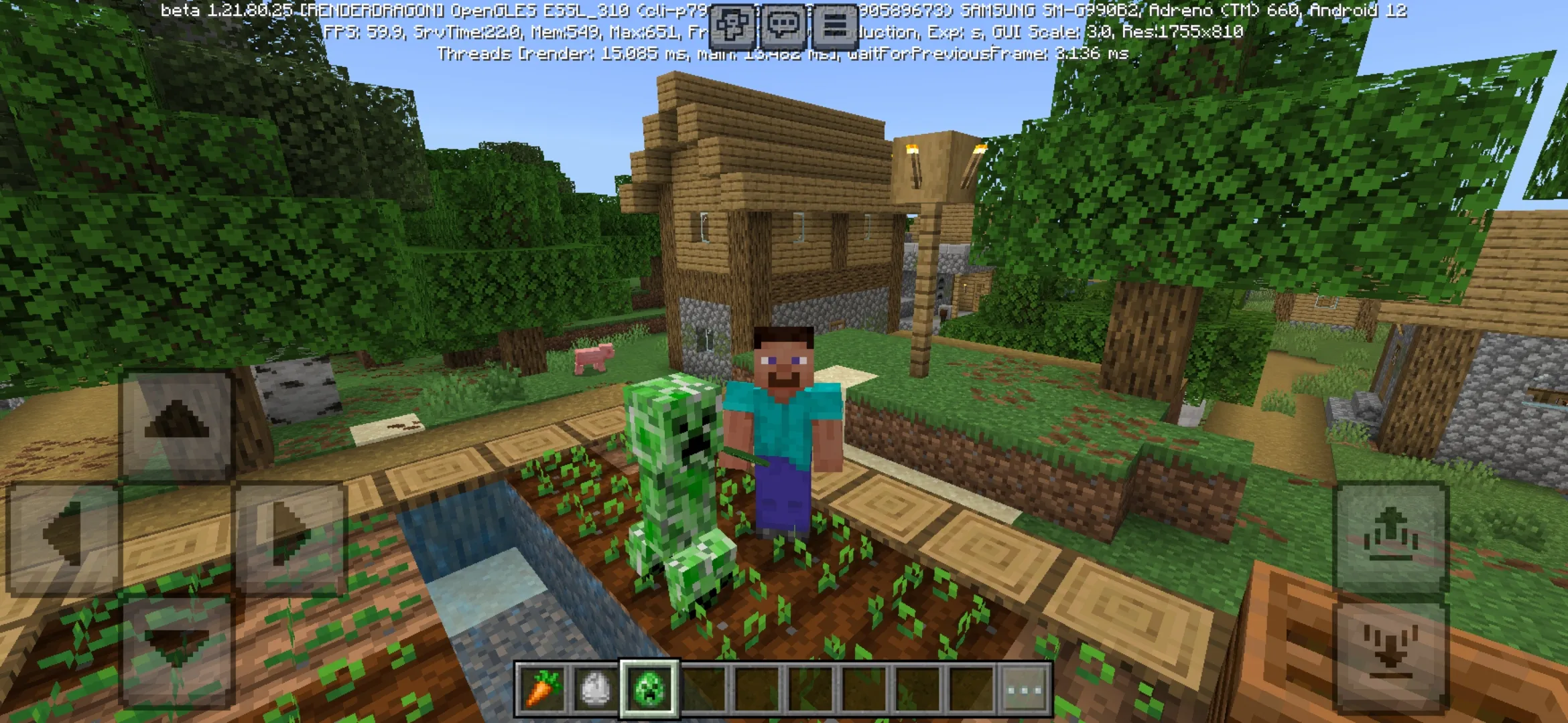 Creeper from Hardworking Farmer Monsters Mod for Minecraft PE