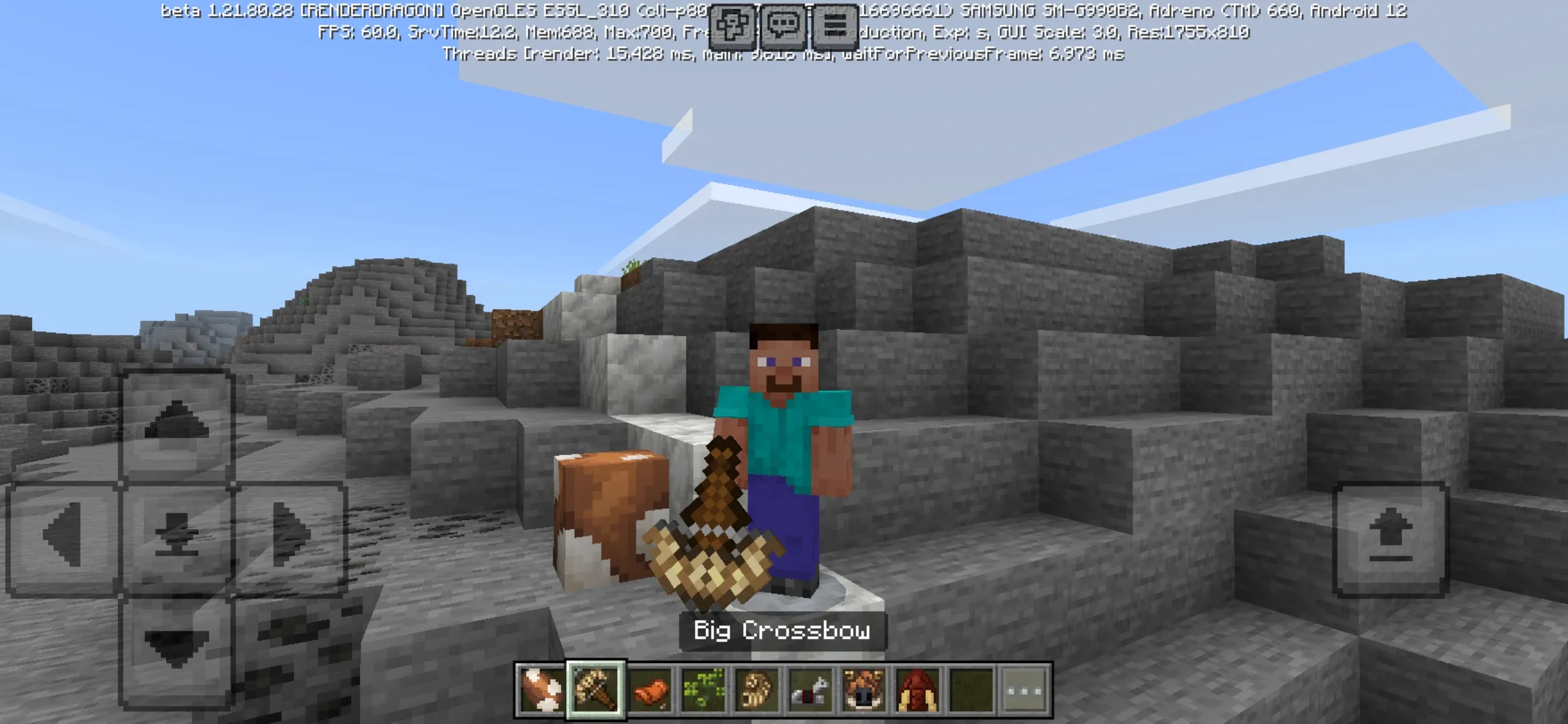 Crossbow from Bolt and Buddies Mod for Minecraft PE