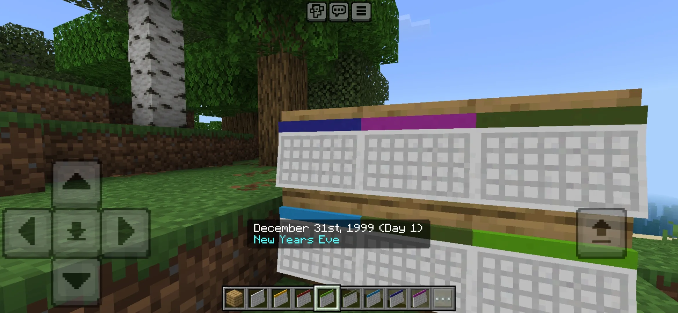 Date from Calendars Mod for Minecraft PE