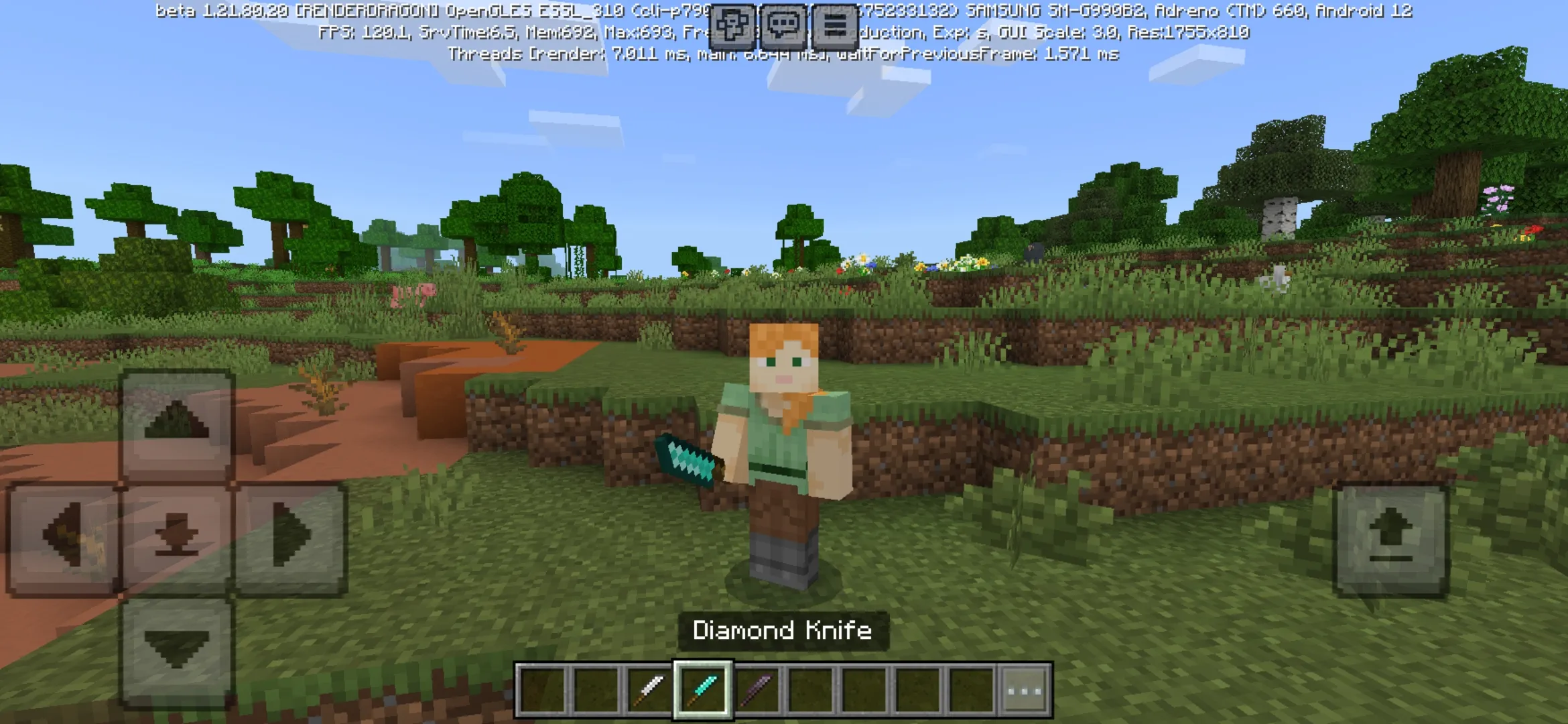 Diamond from Cold Weapon Mod for Minecraft PE