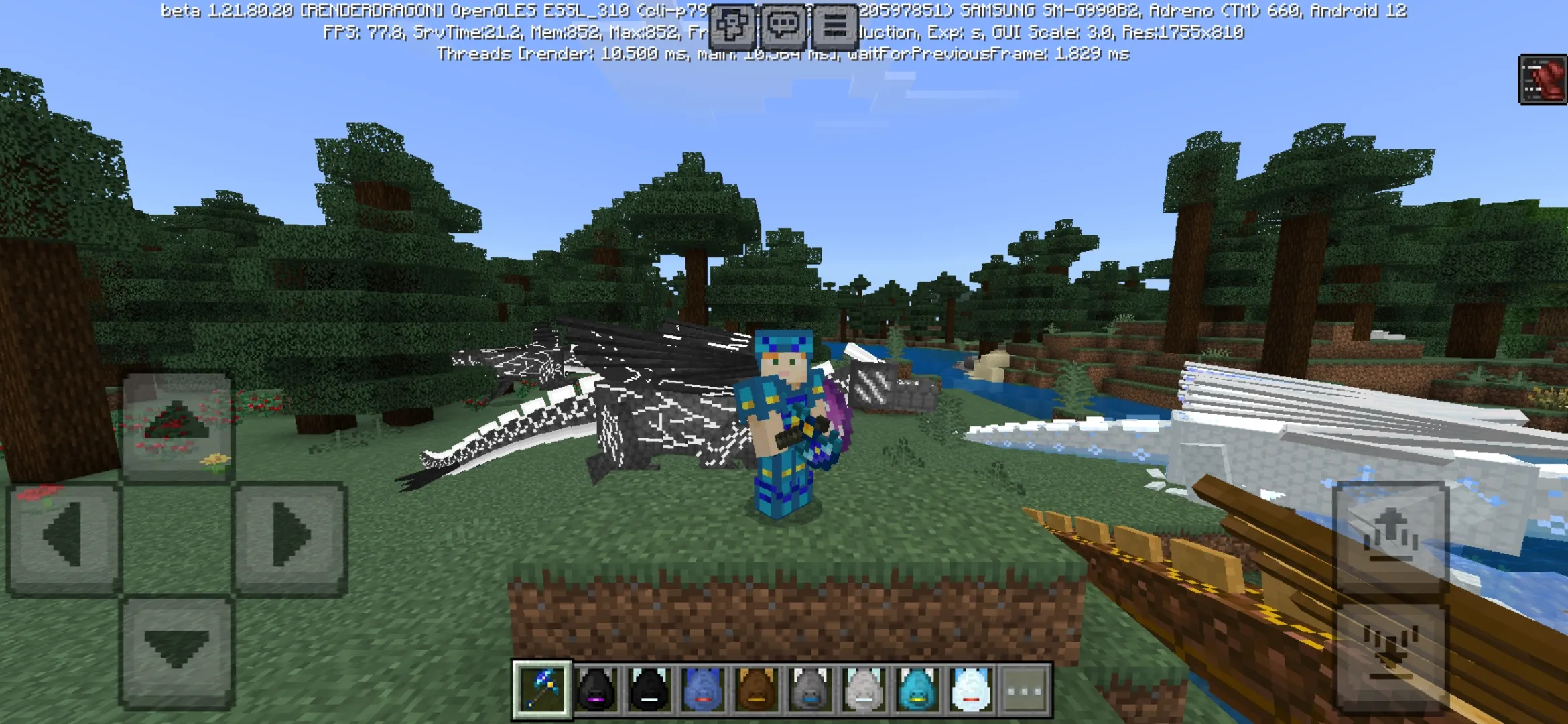Dragon Mounts Mod for Minecraft PE