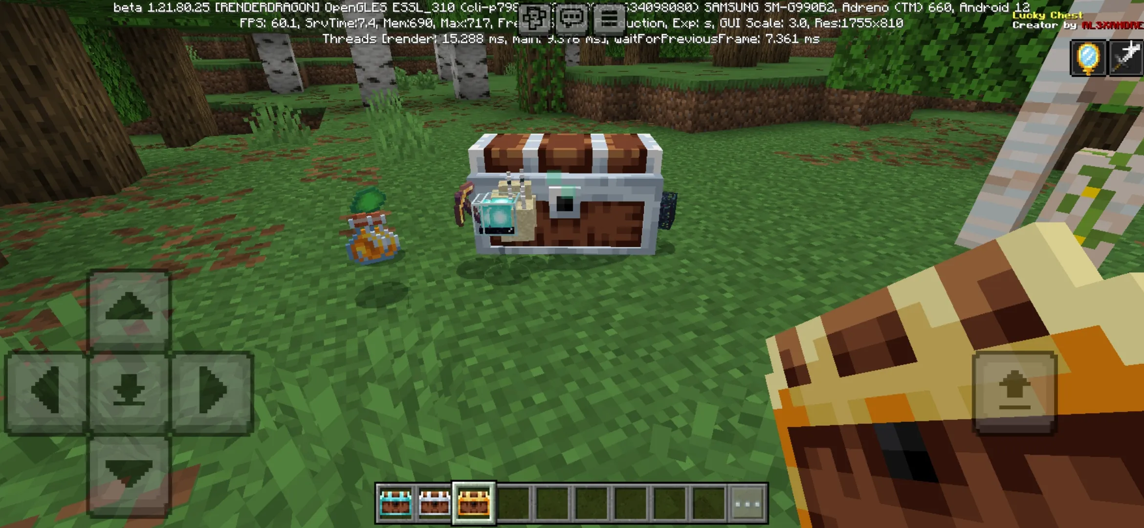 Effects from Lucky Chests Mod for Minecraft PE