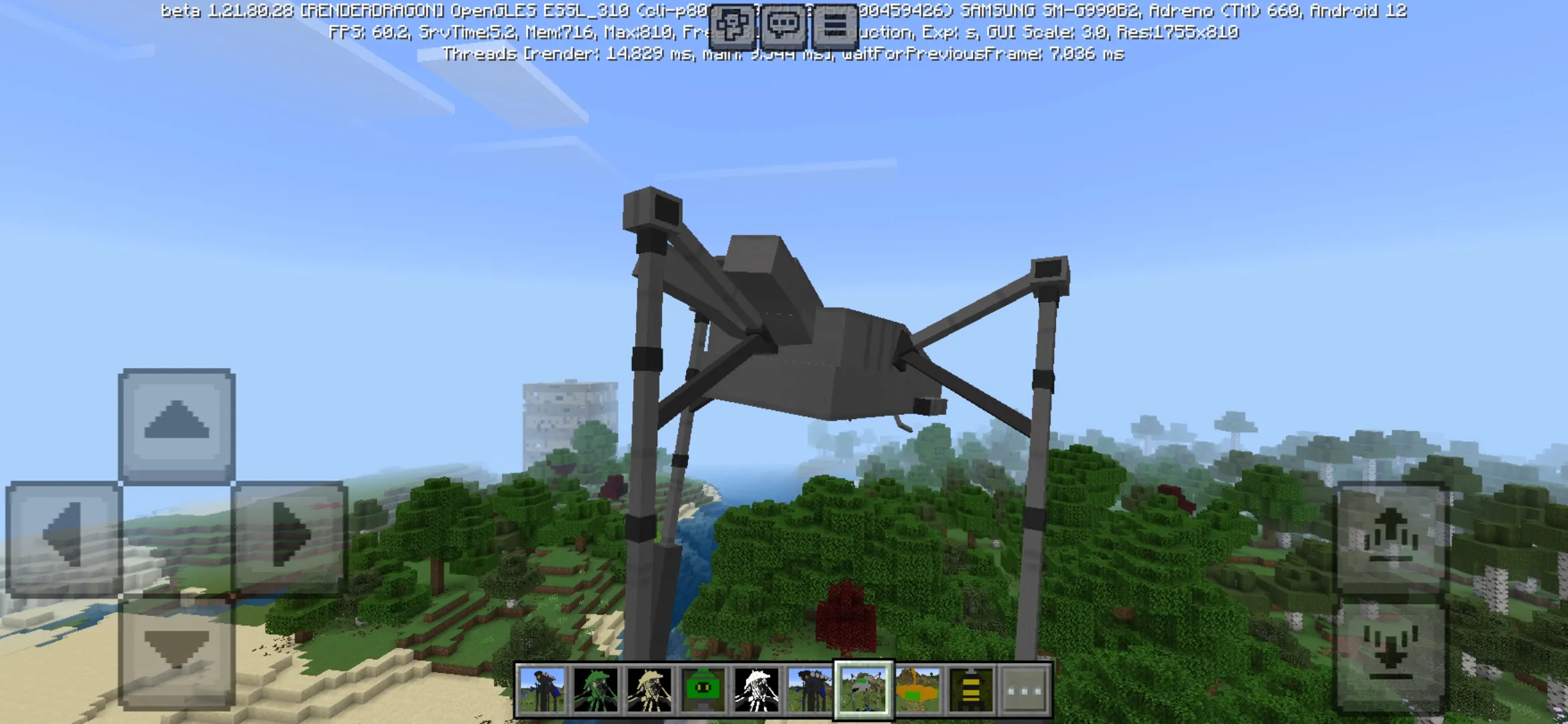 Enemy from War of the Worlds Mod for Minecraft PE