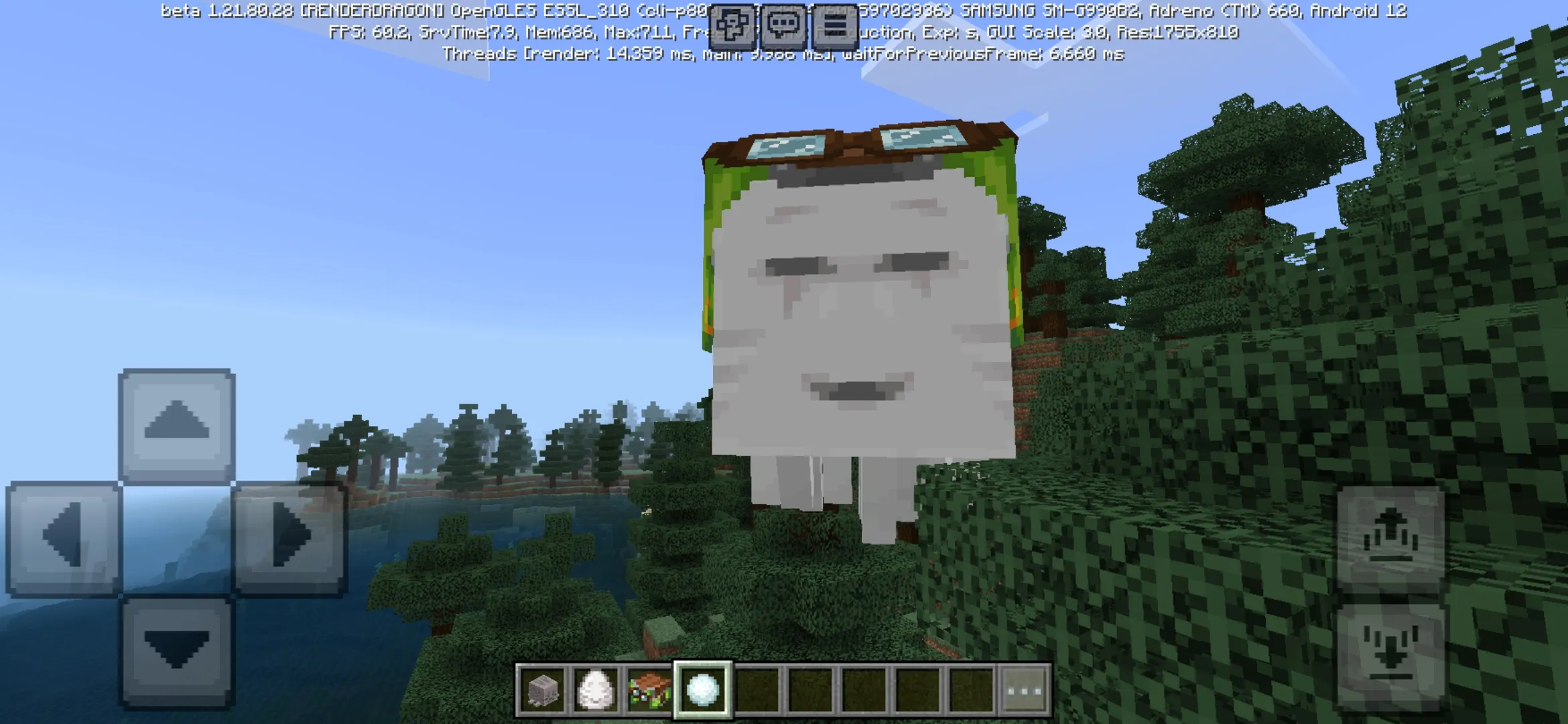 Equiped from Minecraft PE 1.21