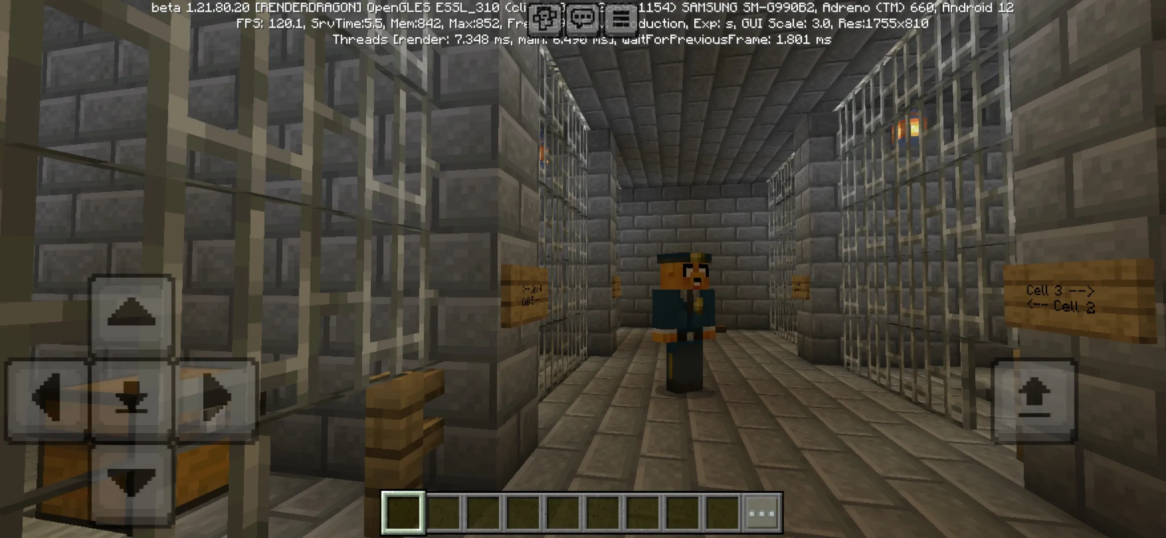 Escape from the Prison Map for Minecraft PE